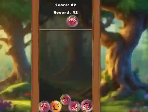 Spil Match Fruits In Bubbles! online