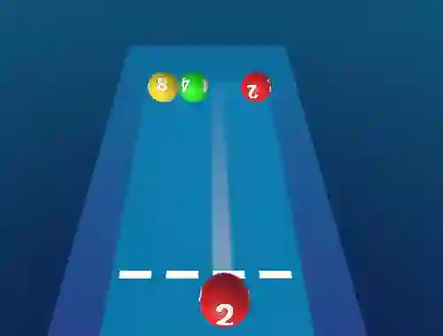 Spil Merge The Balls 2048 Billiards! online