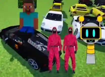 Spil Minecraft Squid Sprunki Drift Multiplayer online