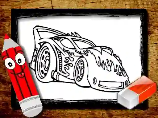 Spil Back To School Car Coloring Book online