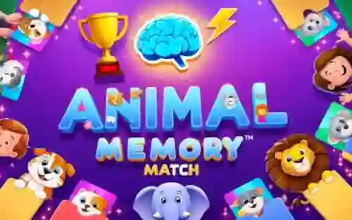 Spil Animal Memory Match online