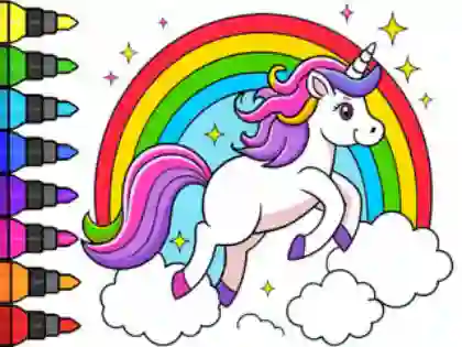 Spil Coloring Book: Magical Unicorn online