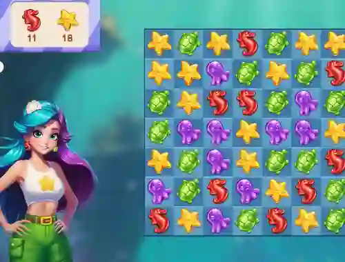 Spil Underwater Adventures: Match 3 online