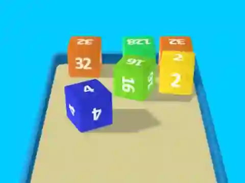 Spil 2048 Cube Merge online