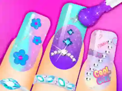 Spil Coloring Book: Nail Art online