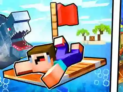 Spil Noob Raft: Ocean Survival online