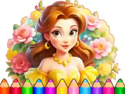 Spil Coloring Book: Flower Dress Up online