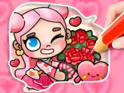 Spil Coloring Book: Avatar Valentine's online