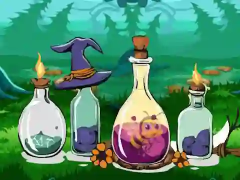 Spil Bottle Stuck Honeybee Escape online