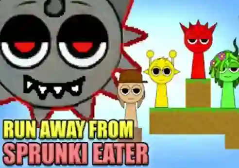 Spil Run Away From Sprunki Eater online