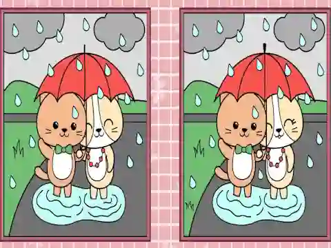 Spil Spot the Differences Cute Kittens online