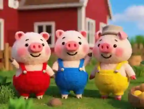 Spil Find The Differences: The 3 Little Pigs online