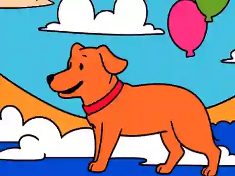 Spil Color By Code: Yellow Dog online