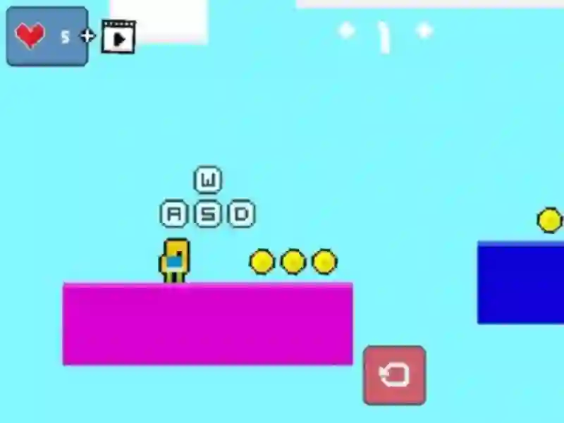 Spil 2d Obby Rainbow Parkour online