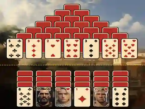 Spil Pyramid Solitaire Ancient Rome online