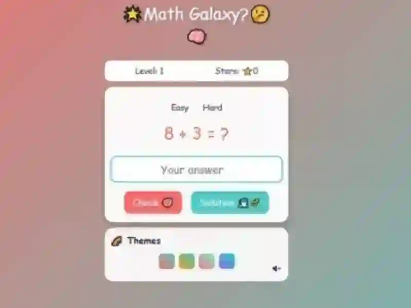 Spil Math Galaxy online