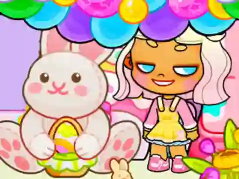 Spil Jigsaw Puzzle: Avatar World Easter Party online