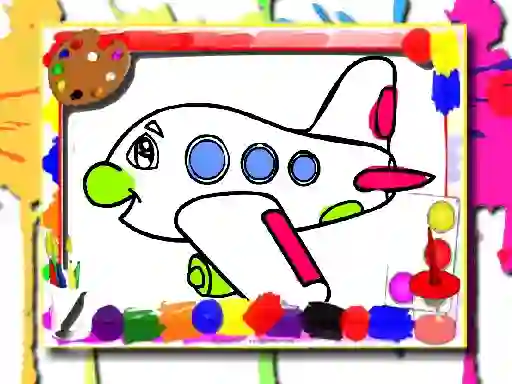 Spil Airplane Coloring Book online