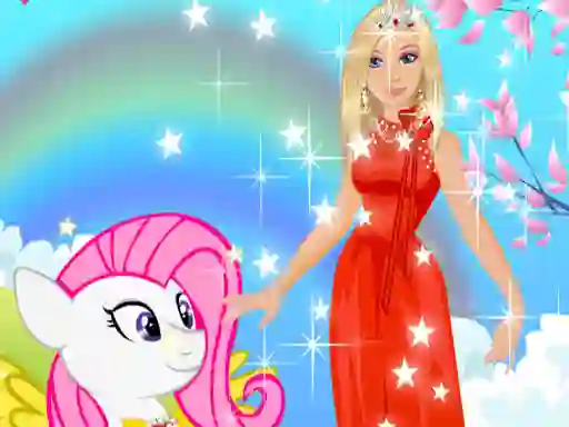 Spil Barbie and Pony Dressup online