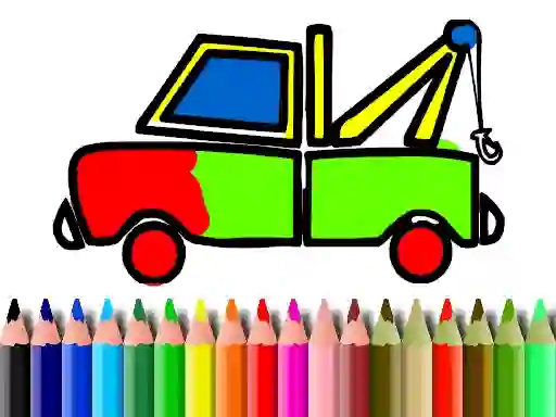 Spil Back To School: Truck Coloring online