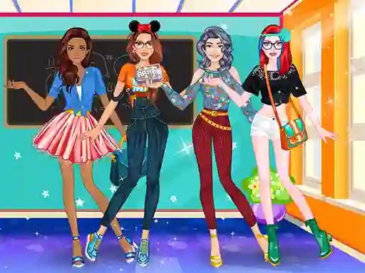 Spil High School Dress Up For Girls online