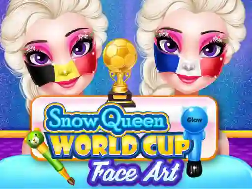 Spil Frozen Queen World Cup Face Art online