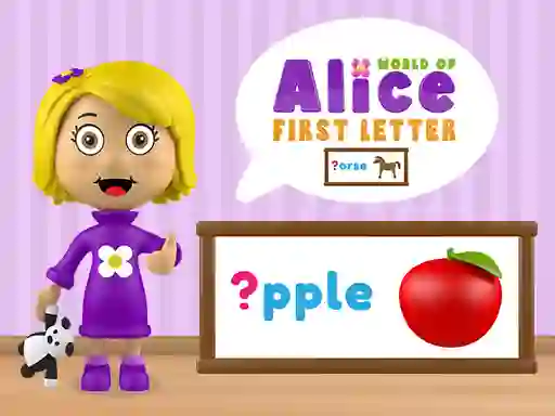 Spil World of Alice First Letter online