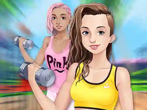 Spil Fitness Girls Dress Up online