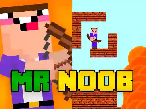 Spil Mr Noob vs Zombies online