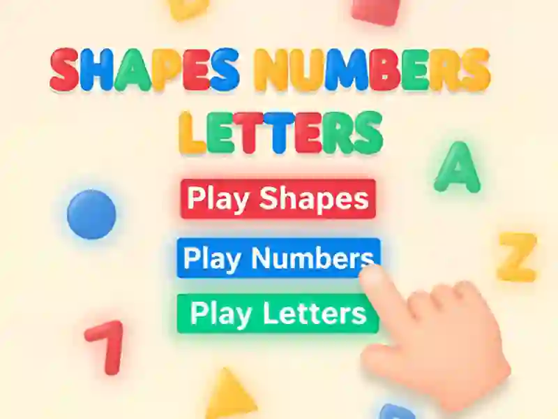 Spil Shapes Numbers Letters online