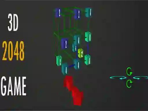 Spil 2048 - 3D online