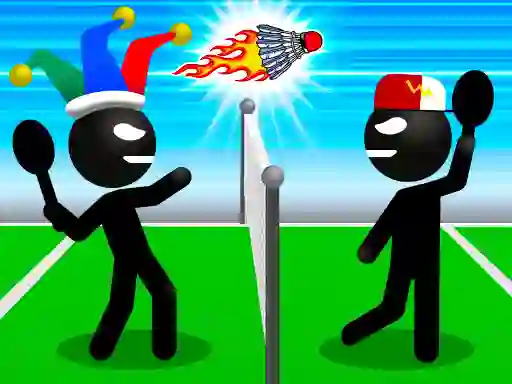 Spil Stickman Sports Badminton online