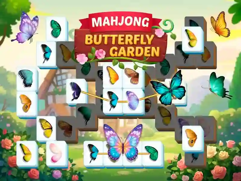 Spil Mahjong Butterfly Garden online