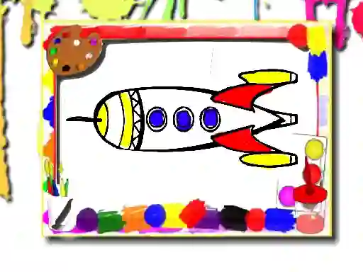 Spil Rockets Coloring Book online