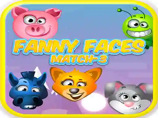 Spil Funny Faces Match-3 online