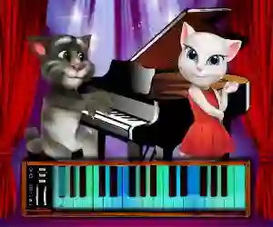 Spil Talking Tom Piano Time online