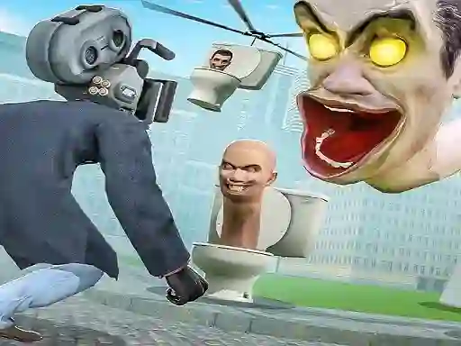 Spil Skibidi Toilet TopDown Survival online