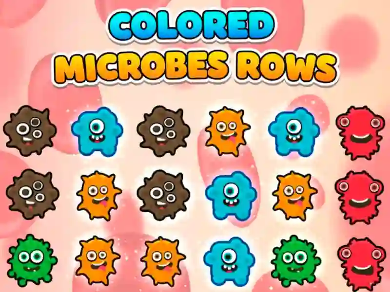 Spil Colored Microbes Rows online