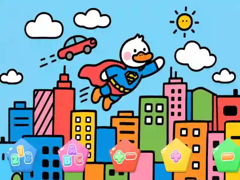 Spil Color By Code Super Duck online