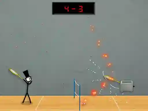 Spil Stick Figure Badminton 3 online