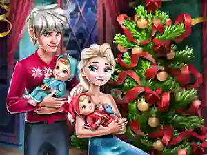 Spil Elsa Family Christmas online