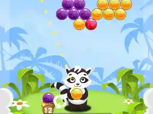Spil Bubble Shooter Raccoon online