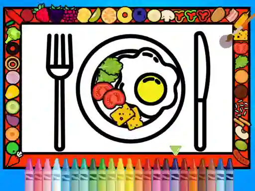 Spil Color and Decorate Dinner Plate online