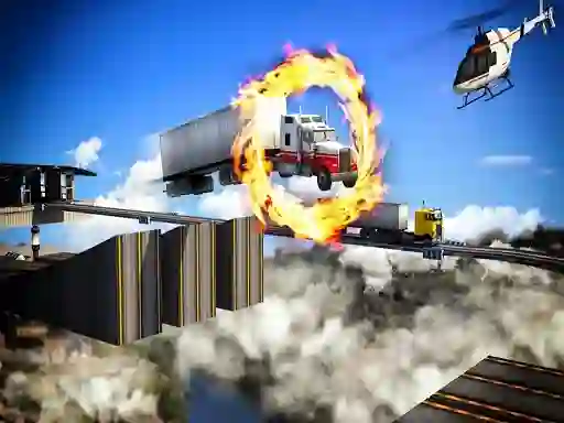Spil Impossible Truck Driving Stunt Track Parking online