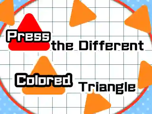 Spil Press The Different Colored Triangle online