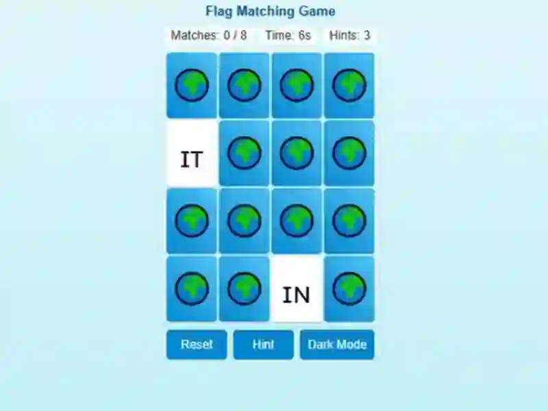 Spil Memory Match Flag Edition online