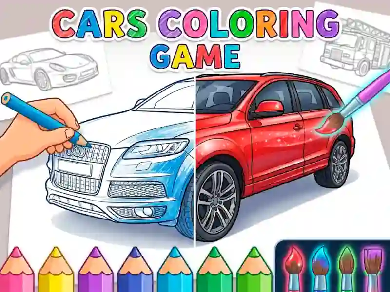Spil Cars Coloring Game online