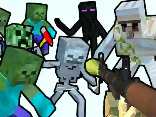 Spil Minecraft Shooter Save Your World online