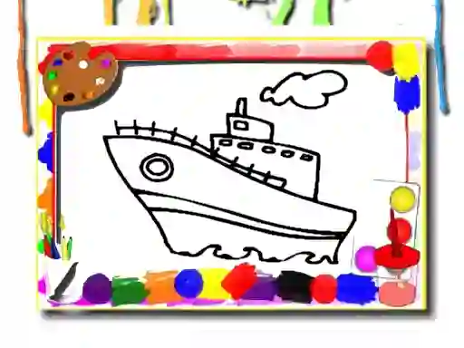 Spil Back To School: Cartoon Coloring Time online