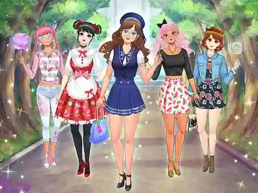 Spil High School Anime Dress Up online